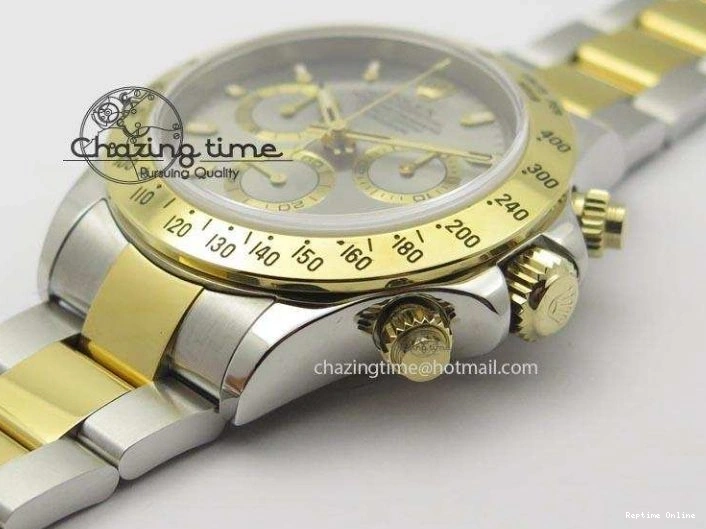 0405 Colorful Daytona SS YG 116523 JF Best Edition Gray Dial On SS YG Bracelet A 3897